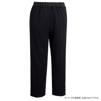 ケアファッション おしりスルッとさらさらカチオンライトパンツ(婦人) ブラック L 82089622