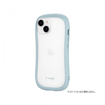 iPhone 15 耐傷ハイブリッドケース 「ViAMO freely」 ライトブルー LN-IM23VMFLBL