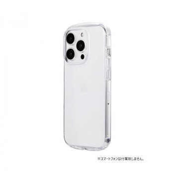 iPhone 15 Pro 耐衝撃ラウンドソフトケース 「UTILO Round」 クリア LN-IP23CRDCL