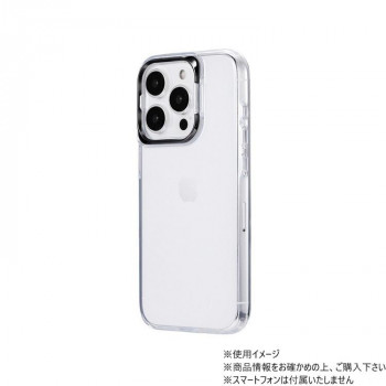 iPhone 15 Pro ハイブリッドケース 「UTILO Cam Stand」 ブラック LN-IP23CSDBK