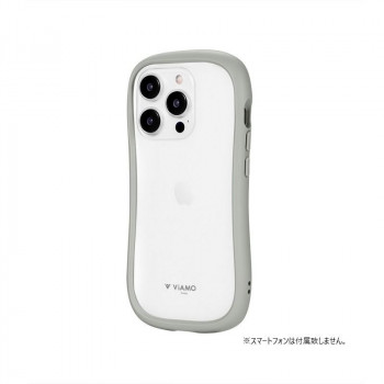 iPhone 15 Pro ハイブリッドケース 「ViAMO freely」 ライトグレー LN-IP23VMFLGY