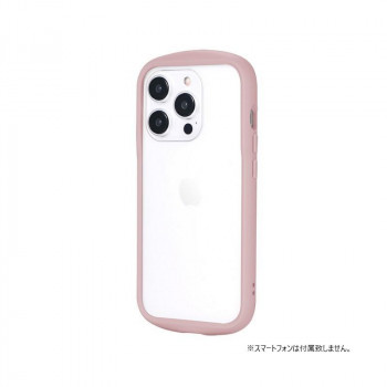 iPhone 15 Pro 耐衝撃ハイブリッドケース 「Cleary」 ダスティピンク LN-IP23PLCPK