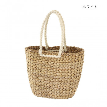 バッグ ジュートハンドル ホワイト 13623550508