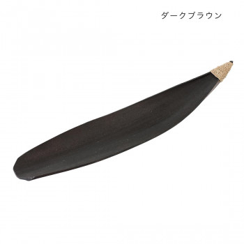 パームリーフインセンスホルダー ダークブラウン 10223841115