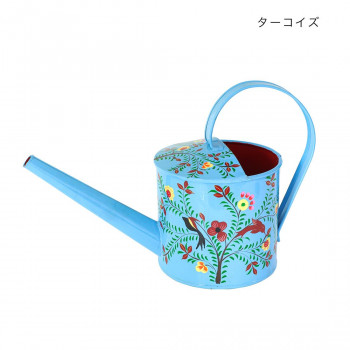 カシミールペイント アイアン ジョウロ ターコイズ 32523020026