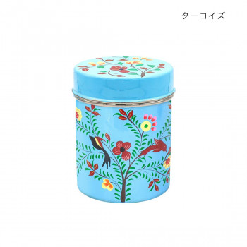 カシミールペイント シリンダーBOX ターコイズ 32523811354