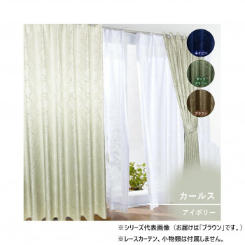 カーテン カールス 2P 100×135 ブラウン 725861000135085