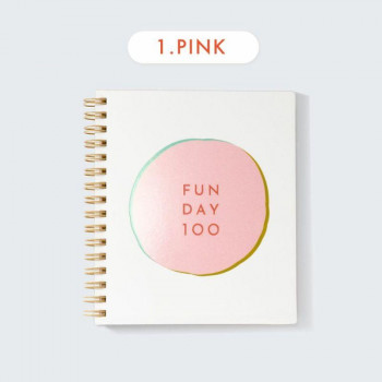 FUN DAY 100 日記帳 GFUN-01 PINK