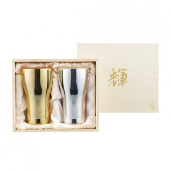 「輝」純銅ビアタンブラー 金・銀 2pcセット　KG-07