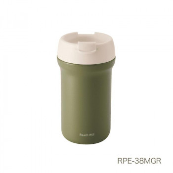ステンレス製CAFEダイレクトマグボトル　380ml　モスグリーン　RPE-38MGR