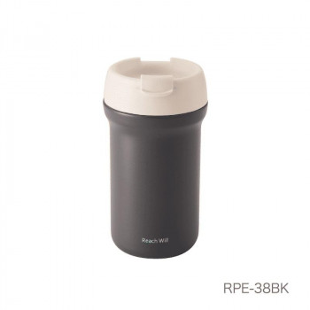 ステンレス製CAFEダイレクトマグボトル　380ml　ブラック　RPE-38BK