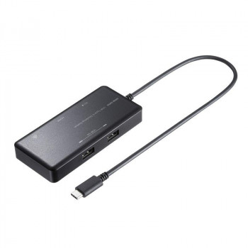 サンワサプライ USB Type-C ドッキングステーション USB-DKM7BK