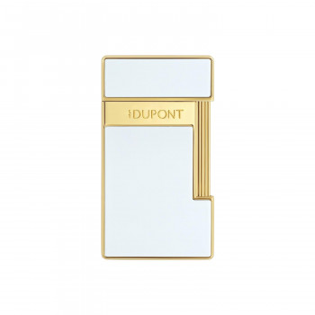 S.T. Dupont エス・テー・デュポン スリミー ライター ホワイトラッカー＆ゴールデン 028224
