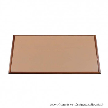 福井クラフト 尺4雲流両面長手盆銀透渕べっ甲/黒 15003040