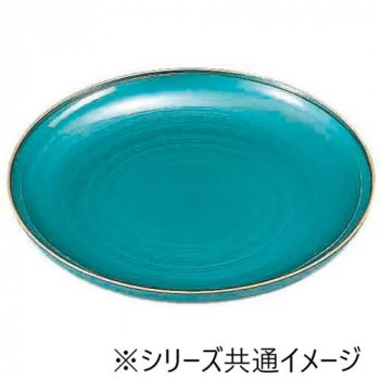 福井クラフト 尺1冠皿 トルコ深海 53290060