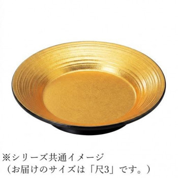 福井クラフト 尺3鳳龍盛鉢 一色金箔 51400310