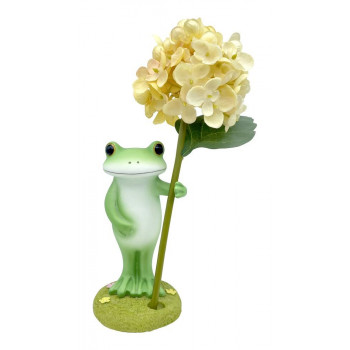 コポー　造花セット　花を持つカエル　74178