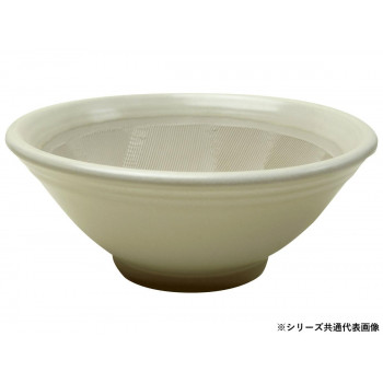 （国産）石見焼 すり鉢 4.5号 直径13.5cm　(すべり止め付) 色（白マット）