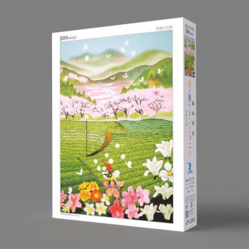 ジグソーパズル　藤城清治　茶畑の幻想　500-319