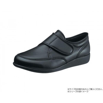 アサヒシューズ 快歩主義 M021 23.5cm ブラックスム－ス KS22881-SM