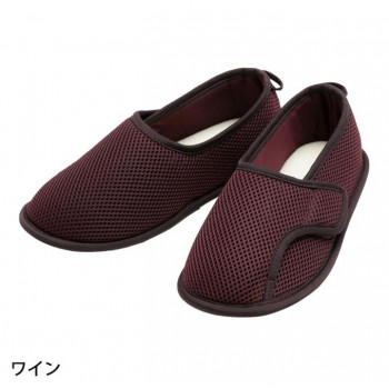 あゆみ コンフォートシューズ（2502） 早快マジックレギュラー  ワイン L
