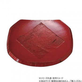 阿瀬真三商店　4.5角銘々皿　根来　G3419