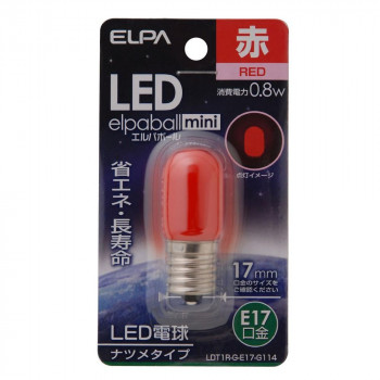LEDナツメ形E17 LDT1R-G-E17-G114
