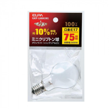 ミニクリプトン球 GKP-L68H(W)