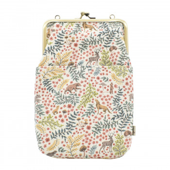 Ripple×LIBERTY がま口2WAY ショルダーバッグ 森と動物 オフ GA29-LI001