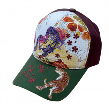 大西賢製販 Ripple 刺繍綿キャップ 龍虎B H27-SC04