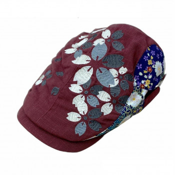 大西賢製販 Ripple 刺繍ハンチング 桜エンジ H32-SH14