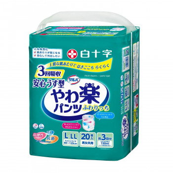 サルバ やわ楽パンツ安心うす型 L-LL20枚(尿3回) 843498