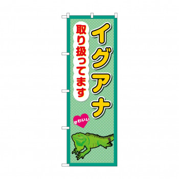 ☆G_のぼり GNB-3388 　イグアナ取り扱ってます