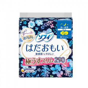 ソフィ はだおもい 極うすスリム290 羽つき 29cm 多い夜用 15個入 ×1個 500-414591-00