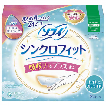 ソフィ シンクロフィット 多い日の昼用 普通タイプ 24ピース ×1個 500-332311-00