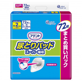アテント 尿とりパッドスーパー吸収 男性 72P ×1個 505-100471-00