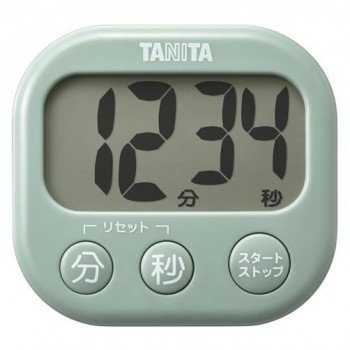 TANITA タニタ 抗菌でか見えタイマー セージグリーン TD-429
