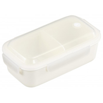 オーエスケー PLC Pale color ランチボックス(仕切付) HPC-550D 550ml ホワイト