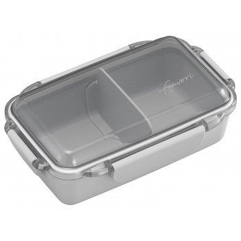 オーエスケー DUL No.3 DISH UP LUNCH ランチボックス(仕切付) PCD-500 グレー