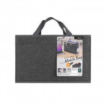 サンワサプライ フェルトBOXバッグ ブラック BAG-TW9BK