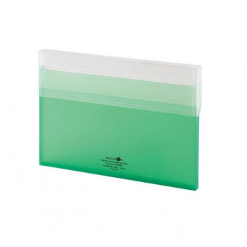 LIHIT LAB.(リヒトラブ)　AQUA DROPs(アクアドロップス)　コングレスケース　A4　薄型　黄緑　A-5035-6