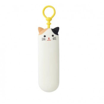 LIHIT LAB.(リヒトラブ)　PuniLabo　スリムキーケース　ミケネコ　A-7785-7