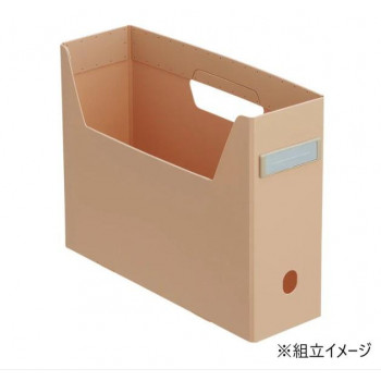 LIHIT LAB.(リヒトラブ)　Roomy　ボックスファイル　A4 　ピンク　F-291-12