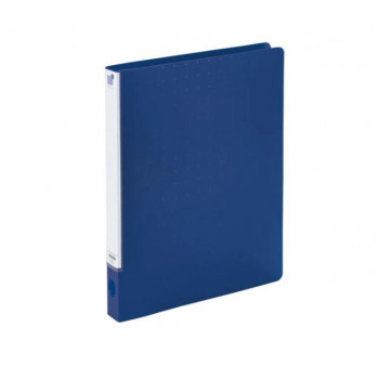 LIHIT LAB.(リヒトラブ)　CUBE FIZZ　パンチレスファイル　ワンタッチ　HEAVY DUTY　A4　S型(タテ型)　ネイビー　F-7032-11