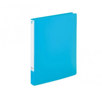 LIHIT LAB.(リヒトラブ)　CUBE FIZZ　パンチレスファイル　ワンタッチ　HEAVY DUTY　A4　S型(タテ型)　ブルー　F-7032-8
