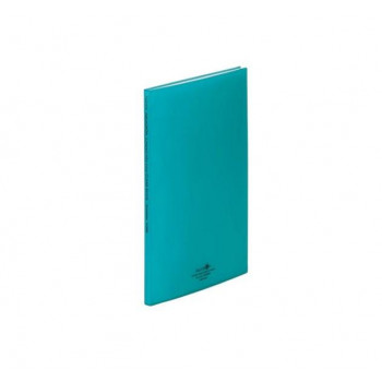 LIHIT LAB.(リヒトラブ)　AQUA DROPs(アクアドロップス)　クリヤーブック　A4　S型(タテ型)　青緑　N-5000-28