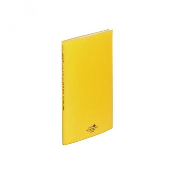 LIHIT LAB.(リヒトラブ)　AQUA DROPs(アクアドロップス)　クリヤーブック　A4　S型(タテ型)　黄　N-5000-5