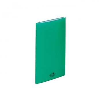 LIHIT LAB.(リヒトラブ)　AQUA DROPs(アクアドロップス)　クリヤーブック　A4　S型(タテ型)　緑　N-5000-7