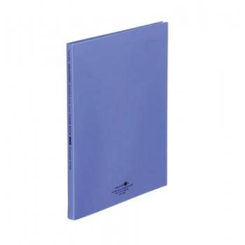 LIHIT LAB.(リヒトラブ)　AQUA DROPs(アクアドロップス)　クリヤーブックフラット　A4　S型(タテ型)　青　N-5061-8