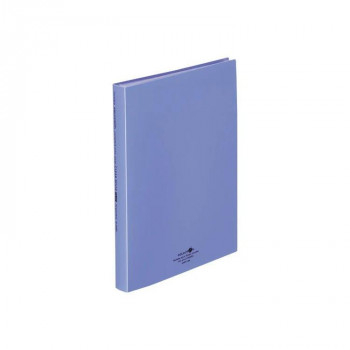 LIHIT LAB.(リヒトラブ)　AQUA DROPs(アクアドロップス)　クリヤーブックフラット　A4　S型(タテ型)　青　N-5063-8